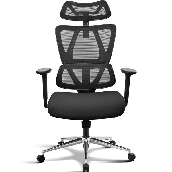 MELOKEA F078 Ergonomic Chair with 4.5cm 3-Level Adjustable Lumbar Support