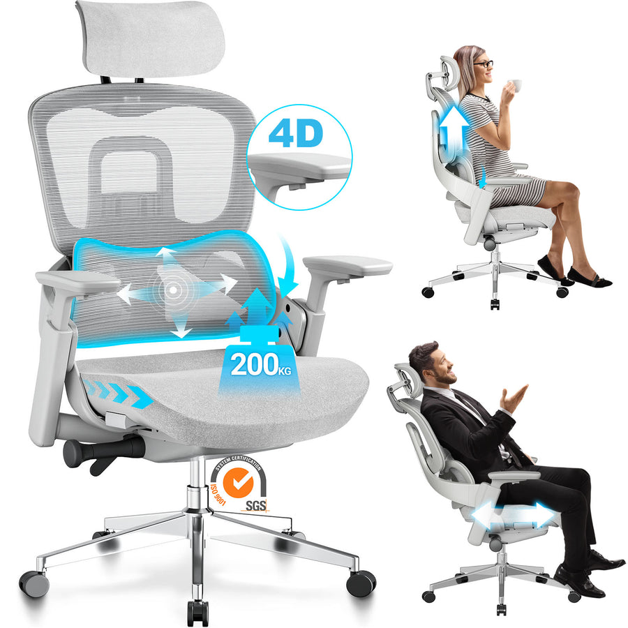 Chaise de bureau ergonomique MELOKEA ReliefBack Master contre les maux de dos 